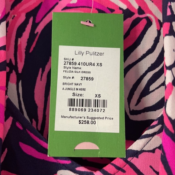 Lilly Pulitzer Felizia Silk Dress “A Jungle In Here” - Picture 6 of 6